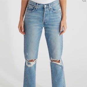 Edwin Kai Deconstructed Straight Leg Jeans